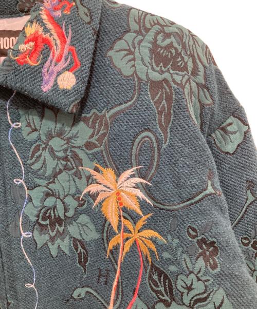 NEIGHBORHOOD（ネイバーフッド）NEIGHBORHOOD (ネイバーフッド) 23AW スーベニアジャカードシャツジャケット　232UTNH-JKM04 グリーン サイズ:Lの古着・服飾アイテム