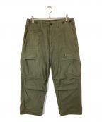 NIGEL CABOURNナイジェルケーボン）の古着「ARMY CARGO PANT - SATEEN (アーミー カーゴパンツ)　80340050012」｜オリーブ