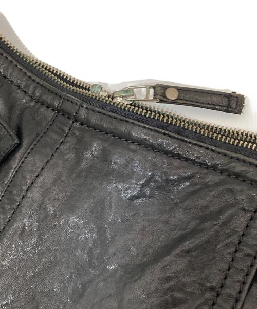 BURBERRY BLUE LABEL（バーバリーロンドンブルーレーベル）BURBERRY BLUE LABEL (バーバリーロンドンブルーレーベル) スカートドッキング ライダースジャケット　FRF38-636-09 ブラック サイズ:38の古着・服飾アイテム