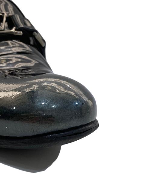 LOUIS VUITTON（ルイ ヴィトン）LOUIS VUITTON (ルイ ヴィトン) ホッケンハイム・ライン  パテントレザーローファー ブラック サイズ:5の古着・服飾アイテム