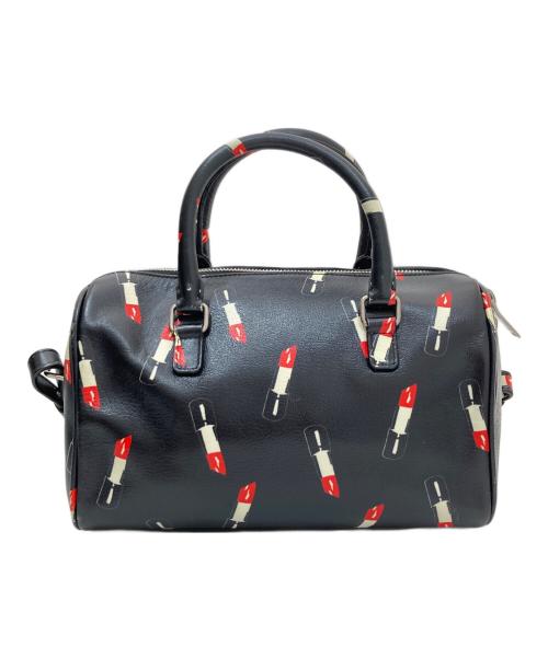 Saint Laurent Paris（サンローランパリ）Saint Laurent Paris (サンローランパリ) ベイビーダッフル リップスティックパターン 400422 ブラックの古着・服飾アイテム