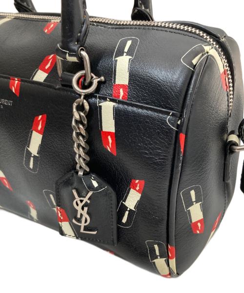Saint Laurent Paris（サンローランパリ）Saint Laurent Paris (サンローランパリ) ベイビーダッフル リップスティックパターン 400422 ブラックの古着・服飾アイテム