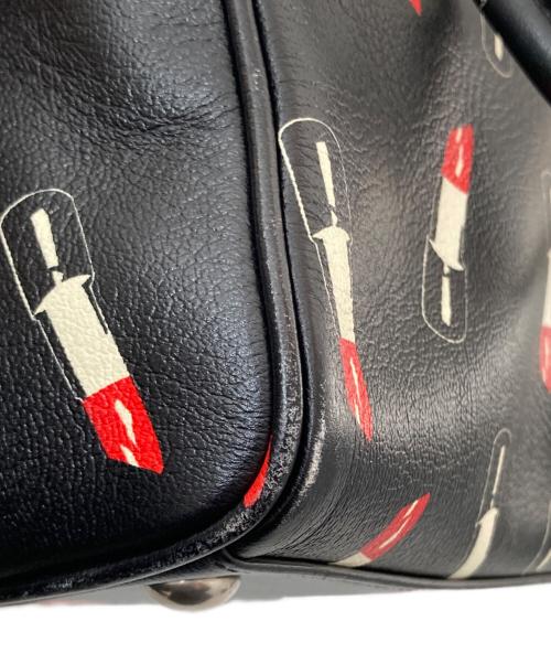 Saint Laurent Paris（サンローランパリ）Saint Laurent Paris (サンローランパリ) ベイビーダッフル リップスティックパターン 400422 ブラックの古着・服飾アイテム