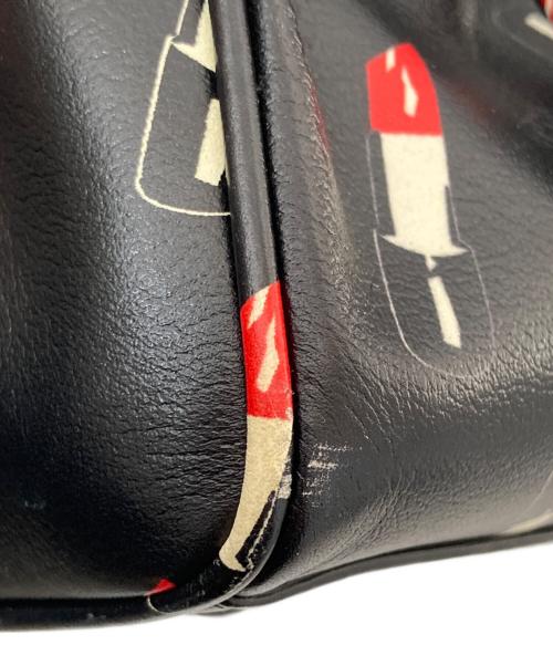 Saint Laurent Paris（サンローランパリ）Saint Laurent Paris (サンローランパリ) ベイビーダッフル リップスティックパターン 400422 ブラックの古着・服飾アイテム