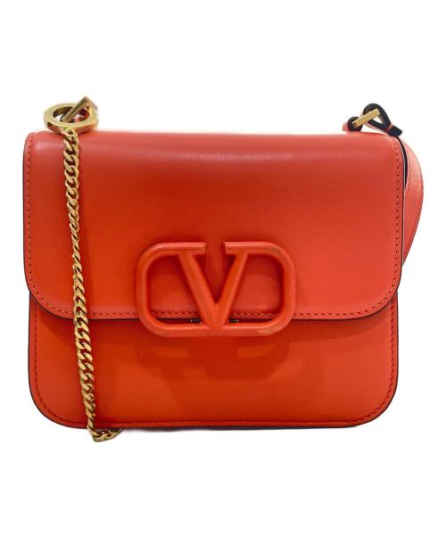 VALENTINO GARAVANI（ヴァレンティノ・ガラヴァーニ）VALENTINO GARAVANI (ヴァレンティノ・ガラヴァーニ) Vスリング ショルダーバッグ SW0B0F01RQR オレンジの古着・服飾アイテム