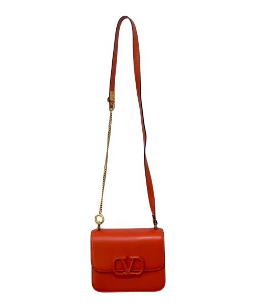 VALENTINO GARAVANI（ヴァレンティノ・ガラヴァーニ）VALENTINO GARAVANI (ヴァレンティノ・ガラヴァーニ) Vスリング ショルダーバッグ SW0B0F01RQR オレンジの古着・服飾アイテム