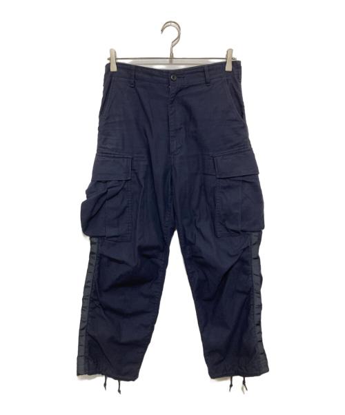 COMME des GARCONS HOMME（コムデギャルソン オム）COMME des GARCONS HOMME (コムデギャルソン オム) サイドラインカーゴパンツ　SIDE LINE CARGO PANTS　HJ-P021　AD2022 ネイビー サイズ:XSの古着・服飾アイテム