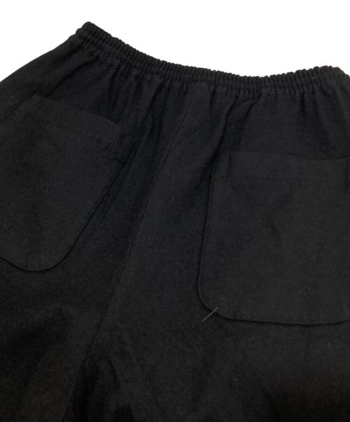 COMME des GARCONS HOMME（コムデギャルソン オム）COMME des GARCONS HOMME (コムデギャルソン オム) ウール縮絨サージパンツ　ウールイージーワイドパンツ　24AW　HN-P019　AD2024 ブラック サイズ:Sの古着・服飾アイテム