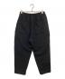 COMME des GARCONS HOMME (コムデギャルソン オム) ウール縮絨サージパンツ　ウールイージーワイドパンツ　24AW　HN-P019　AD2024 ブラック サイズ:S：30000円