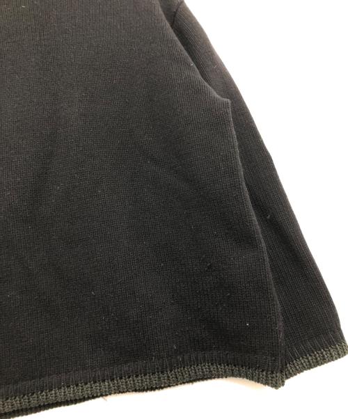 STONE ISLAND（ストーンアイランド）STONE ISLAND (ストーンアイランド) 98AW アーカイブ グリーンエッジ KNITTED UTILITY SMOCK / ハーフジップニット　29155R80 ブラック サイズ:Lの古着・服飾アイテム