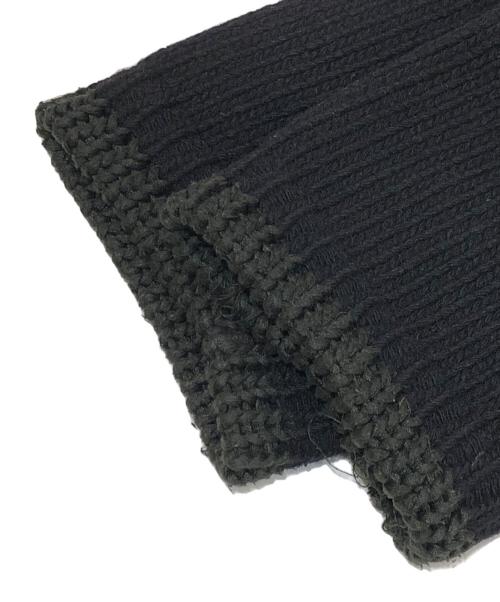 STONE ISLAND（ストーンアイランド）STONE ISLAND (ストーンアイランド) 98AW アーカイブ グリーンエッジ KNITTED UTILITY SMOCK / ハーフジップニット　29155R80 ブラック サイズ:Lの古着・服飾アイテム