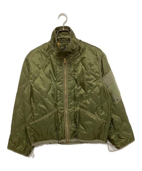 THE CORONA UTILITY（コロナユーティリティ）THE CORONA UTILITY (コロナユーティリティ) COMBAT QUILTING LINER JACKET コンバット キルティング ライナー ジャケット  CJ020 オリーブ サイズ:Mの古着・服飾アイテム