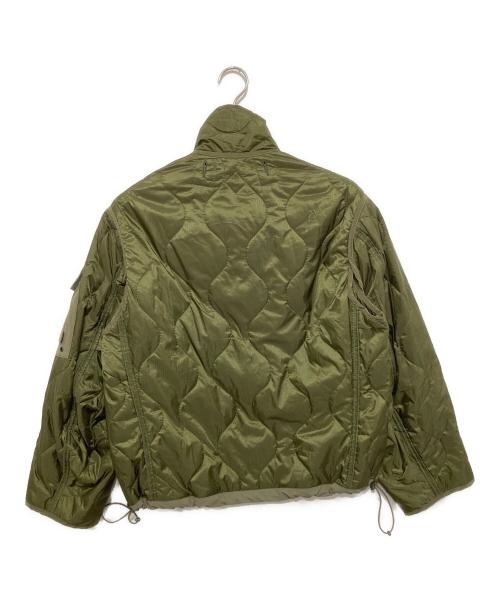 THE CORONA UTILITY（コロナユーティリティ）THE CORONA UTILITY (コロナユーティリティ) COMBAT QUILTING LINER JACKET コンバット キルティング ライナー ジャケット  CJ020 オリーブ サイズ:Mの古着・服飾アイテム