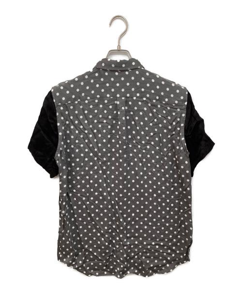 BLACK COMME des GARCONS（ブラックコムデギャルソン）BLACK COMME des GARCONS (ブラックコムデギャルソン) ドット半袖シャツ/1E-B013 グレー サイズ:Lの古着・服飾アイテム