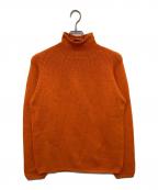 HERMESエルメス）の古着「カシミヤ100％モックネックニット」｜オレンジ