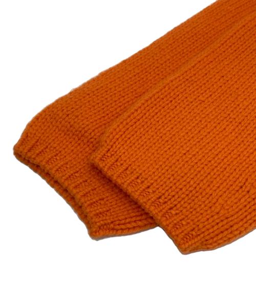 HERMES（エルメス）HERMES (エルメス) カシミヤ100％モックネックニット オレンジ サイズ:Mの古着・服飾アイテム