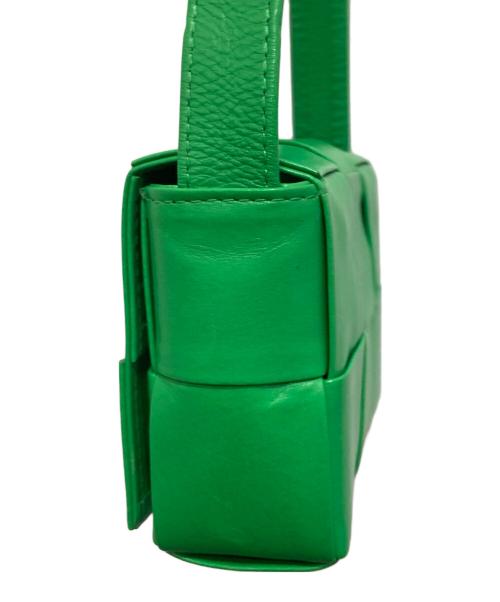 BOTTEGA VENETA（ボッテガベネタ）BOTTEGA VENETA (ボッテガベネタ) キャンディー カセット ミニショルダーバッグ 667048 グリーンの古着・服飾アイテム