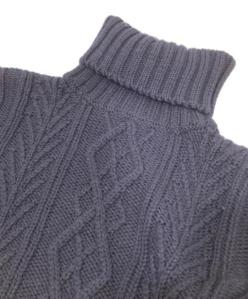 Thom Browne（トムブラウン）Thom Browne (トムブラウン) タートルネックニット　FKA222A-00014415 ネイビー サイズ:38の古着・服飾アイテム