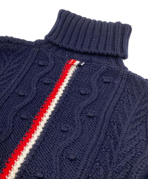 Thom Browne（トムブラウン）Thom Browne (トムブラウン) タートルネックニット　FKA222A-00014415 ネイビー サイズ:38の古着・服飾アイテム