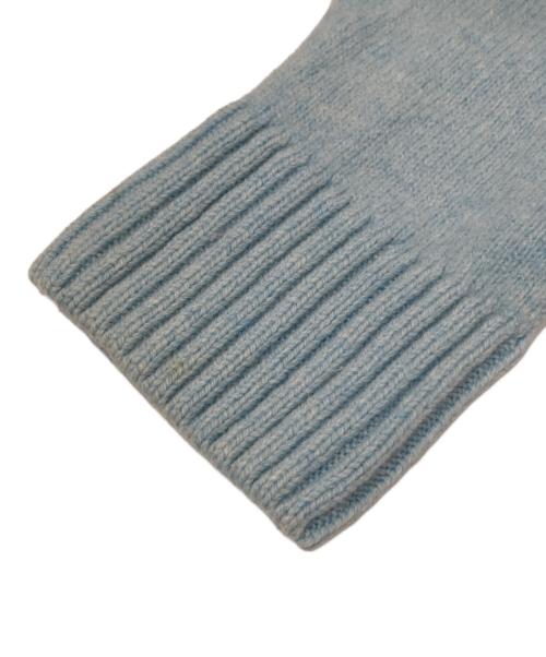 maison kitsune（メゾンキツネ）maison kitsune (メゾンキツネ) ワッペンロゴニットカーディガン　HW00513KT1006 スカイブルー サイズ:Sの古着・服飾アイテム