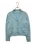 maison kitsune（メゾンキツネ）の古着「ワッペンロゴニットカーディガン　HW00513KT1006」｜スカイブルー