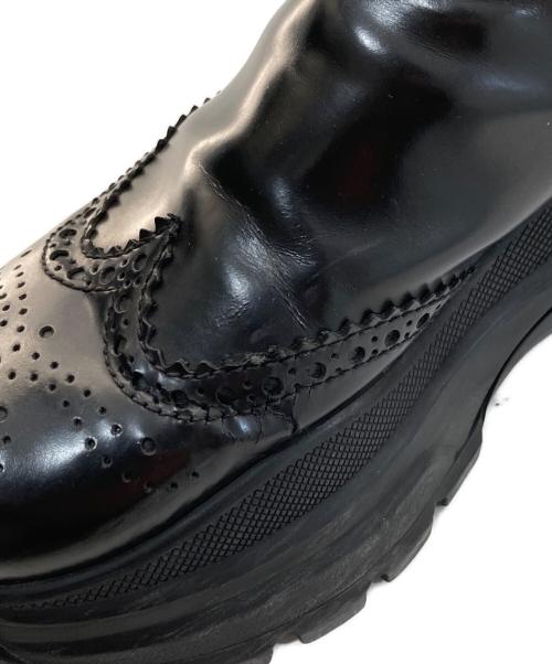 PRADA（プラダ）PRADA (プラダ) ウィングチップス チェルチ―ブーツ ブラック サイズ:36の古着・服飾アイテム
