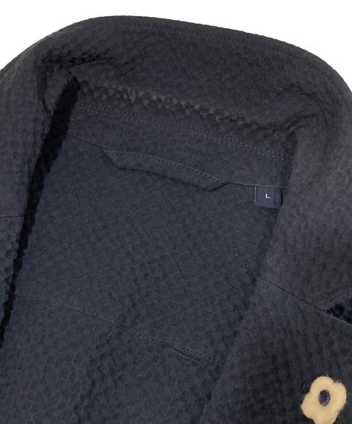 LARDINI（ラルディーニ）LARDINI (ラルディーニ) シアサッカー テーラードジャケット　JK.1166 ネイビー サイズ:Lの古着・服飾アイテム