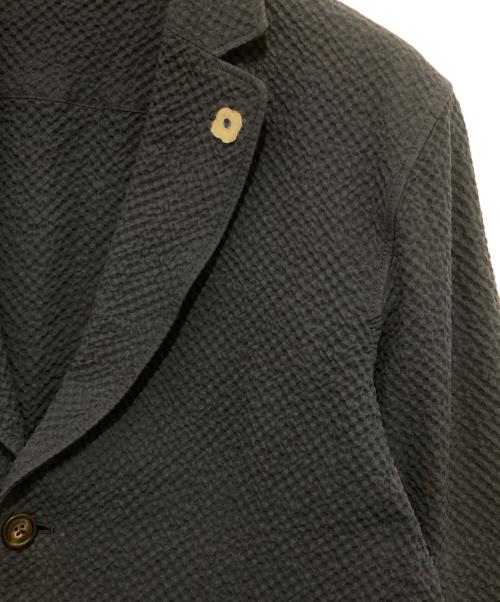 LARDINI（ラルディーニ）LARDINI (ラルディーニ) シアサッカー テーラードジャケット　JK.1166 ネイビー サイズ:Lの古着・服飾アイテム