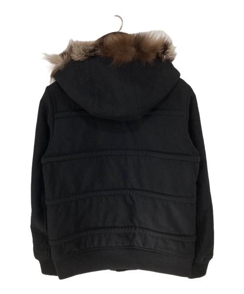 KRIS VAN ASSCHE（クリス ヴァン アッシュ）KRIS VAN ASSCHE (クリス ヴァン アッシュ) カシミヤ混 ショートダッフルコート　Y2K　132BL682 ブラック サイズ:44の古着・服飾アイテム
