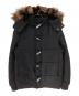 KRIS VAN ASSCHE（クリス ヴァン アッシュ）の古着「カシミヤ混 ショートダッフルコート　Y2K　132BL682」｜ブラック