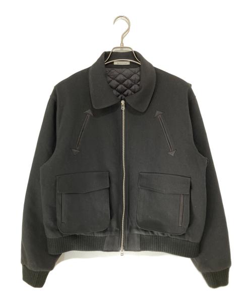 sairenssei（サイレンセイ）sairenssei (サイレンセイ) ジップアップウールブルゾン　 ブラック サイズ:Mの古着・服飾アイテム