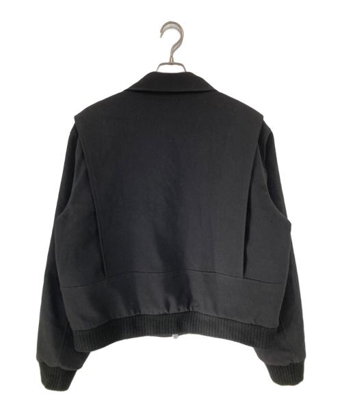 sairenssei（サイレンセイ）sairenssei (サイレンセイ) ジップアップウールブルゾン　 ブラック サイズ:Mの古着・服飾アイテム