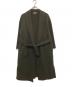 DEUXIEME CLASSE（ドゥーズィエム クラス）の古着「EVERYDAY I LIKE　ダブルフェイス ガウンコート　19020500802030」｜カーキ