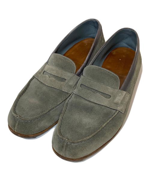 J.M.WESTON（ジェイエムウエストン）J.M.WESTON (ジェイエムウエストン) ルモック ローファー　スエード　281 オリーブ サイズ:8Dの古着・服飾アイテム