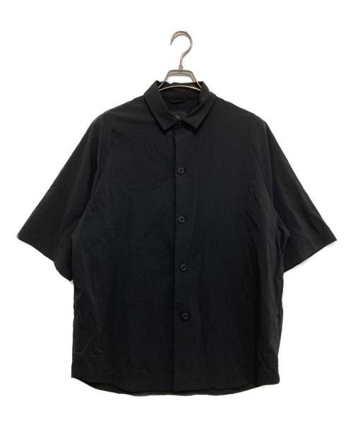 teatora（テアトラ）teatora (テアトラ) CARTRIDGE SHIRT S/S DR ブラック サイズ:2の古着・服飾アイテム