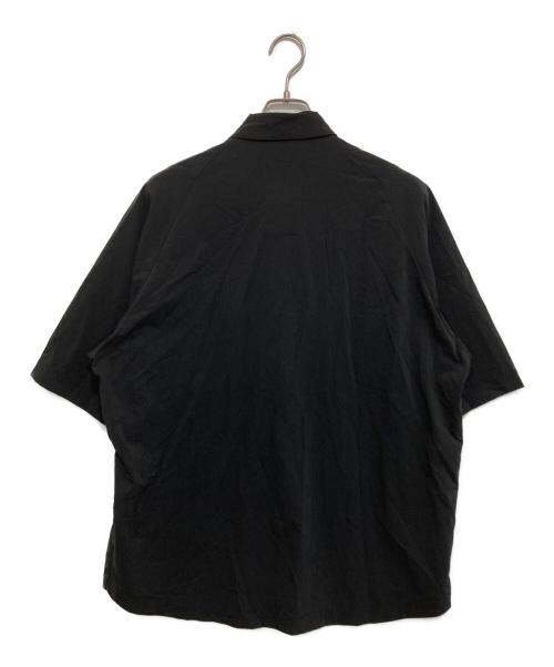 teatora（テアトラ）teatora (テアトラ) CARTRIDGE SHIRT S/S DR ブラック サイズ:2の古着・服飾アイテム