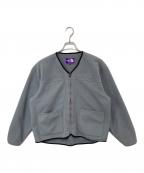 THE NORTHFACE PURPLELABELザ・ノースフェイス パープルレーベル）の古着「PLAS Fleece Field Cardigan　フリースフィールドカーディガン　N25FA037」｜グレー