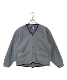 THE NORTHFACE PURPLELABEL（ザ・ノースフェイス パープルレーベル）の古着「PLAS Fleece Field Cardigan　フリースフィールドカーディガン　N25FA037」｜グレー