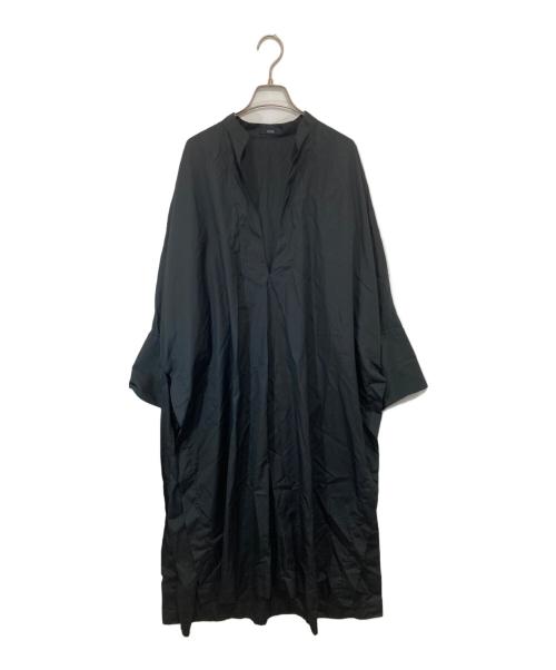 YLEVE（イレーヴ）YLEVE (イレーヴ) スキッパーシャツワンピース ブラック サイズ:１の古着・服飾アイテム