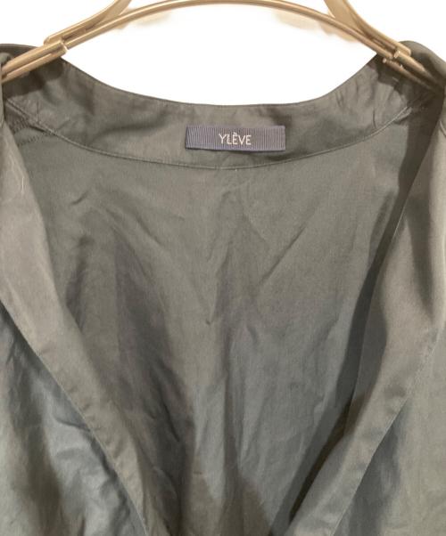 YLEVE（イレーヴ）YLEVE (イレーヴ) スキッパーシャツワンピース ブラック サイズ:１の古着・服飾アイテム