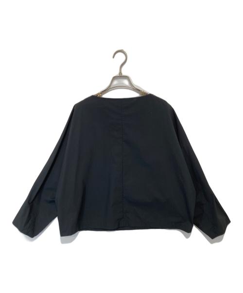 1er Arrondissement（プルミエ アロンディスモン）1er Arrondissement (プルミエ アロンディスモン) タイプライターTブラウス ブラック サイズ:38の古着・服飾アイテム