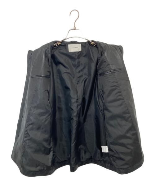 MAISON SPECIAL（メゾンスペシャル）MAISON SPECIAL (メゾンスペシャル) Buffalo Crack Leather Dress-Over Car Coat（バッファローレザードレスオーバーカーコート）/ レザーハーフコート　11232161217 ブラックの古着・服飾アイテム