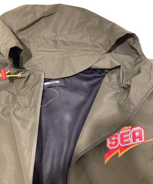 WIND AND SEA（ウィンダンシー）WIND AND SEA (ウィンダンシー) UFO (ユーエフオー) WATER-REPELLENT JACKET（ウォーターリペラントジャケット）/ ナイロンジャケット カーキ サイズ:Lの古着・服飾アイテム