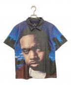 WIND AND SEAウィンダンシー）の古着「NAS GRAPHIC SHIRT L/S/ナズグラフィックシャツL/S」｜ブルー