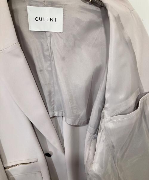 CULLNI（クルニ）CULLNI (クルニ) Double Satin Zip Pocket Tailored Jacket ダブルステインジップポケットテーラードジャケット ベージュ サイズ:2の古着・服飾アイテム