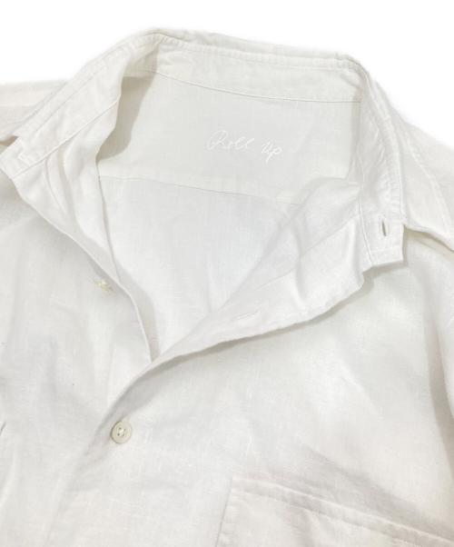 Porter Classic（ポータークラシック）Porter Classic (ポータークラシック) ROLL UP COTTON LINEN SHIRT(ロールアップコットンリネンシャツ) ホワイト サイズ:XLの古着・服飾アイテム