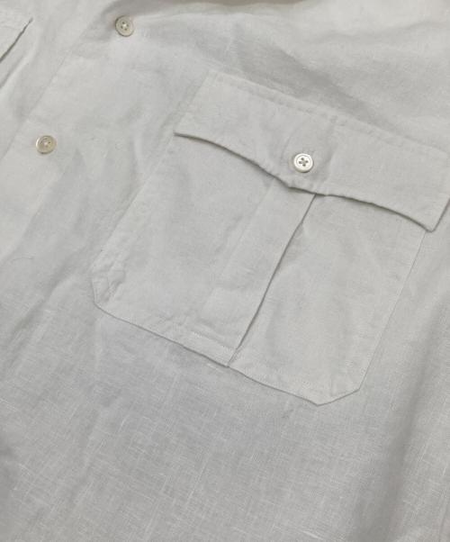 Porter Classic（ポータークラシック）Porter Classic (ポータークラシック) ROLL UP COTTON LINEN SHIRT(ロールアップコットンリネンシャツ) ホワイト サイズ:XLの古着・服飾アイテム