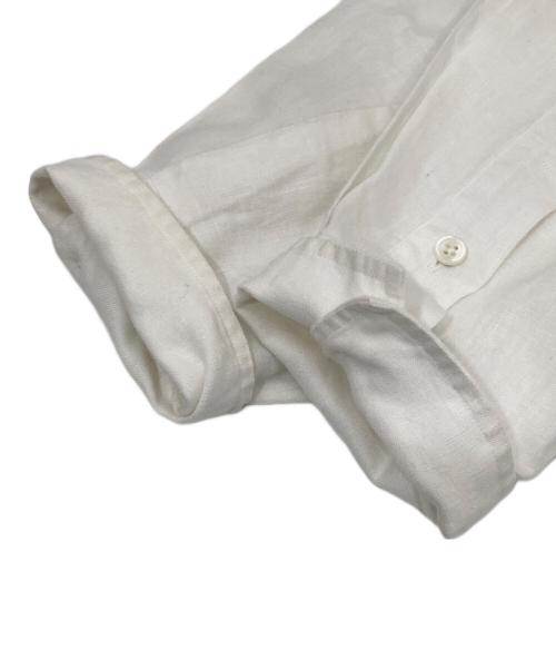 Porter Classic（ポータークラシック）Porter Classic (ポータークラシック) ROLL UP COTTON LINEN SHIRT(ロールアップコットンリネンシャツ) ホワイト サイズ:XLの古着・服飾アイテム