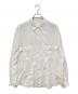 Porter Classic（ポータークラシック）の古着「ROLL UP COTTON LINEN SHIRT(ロールアップコットンリネンシャツ)」｜ホワイト