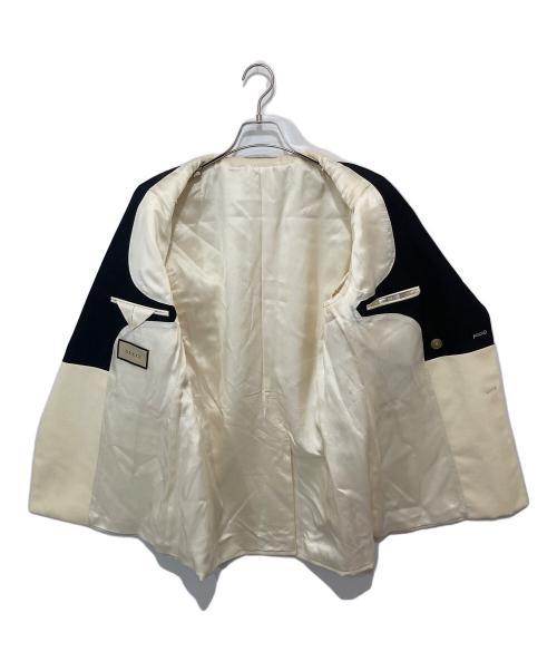 GUCCI（グッチ）GUCCI (グッチ) Double-breasted woollen blazer（ダブルブレステッドウーレンブレザー） / ダブルブレスト テーラードジャケット　721467 アイボリー サイズ:50の古着・服飾アイテム